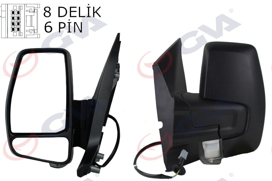 98AB17683HS Diş Di̇ki̇z Aynasi Sol GVA | Ford Focus 98 > Elektri̇kli̇