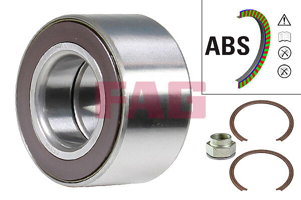 713606400 Teker Rulmanı Ön FAG | Fiat Doblo / Fiat Fiorino / Renault Clio 4 / Renault Symbol / Renau