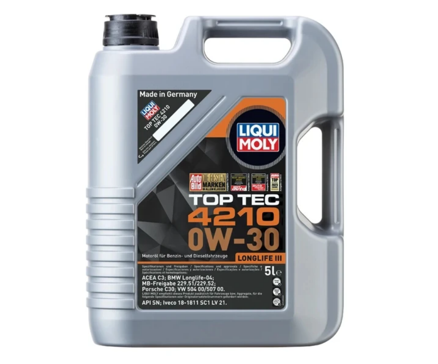 Liqui Moly Top Tec 4210 0W-30 5 Litre motor yağı | Volkswagen uyumlu