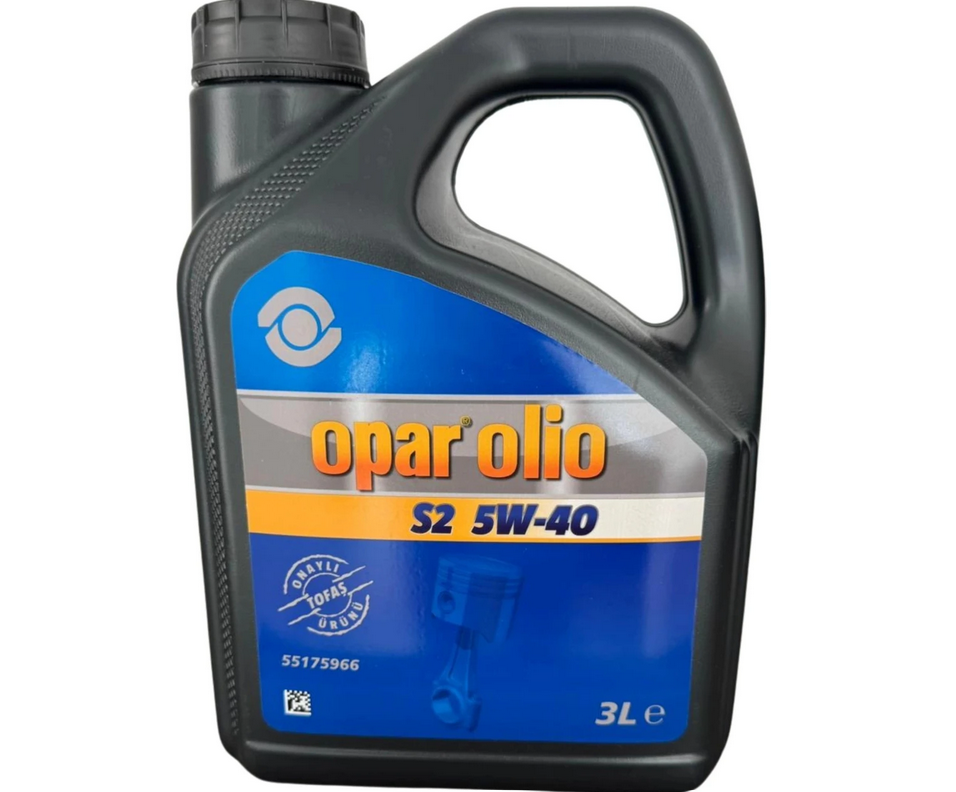 55175966 OPAR OLIO S2 5W40 3L MOTOR YAĞI | SENTETİK MOTOR YAĞI | FIAT EGEA 1.3 - 1.6 MULTIJET