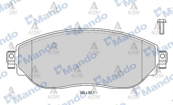 410608638R Fren Balatası Ön MANDO | Renault Trafic