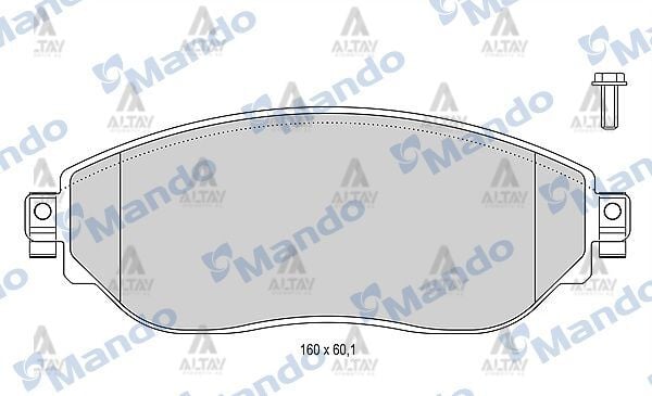 410608638R Fren Balatası Ön MANDO | Renault Trafic