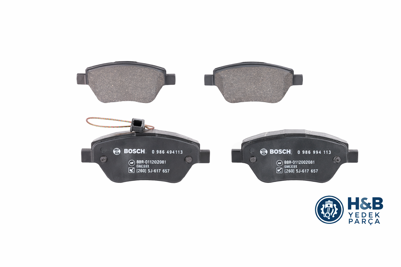 Fiat Egea 1.3 Multijet Bosch Ön Fren Balatası Seti (71752983, 71754802)