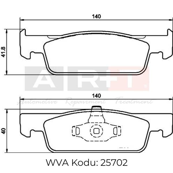 410602581R Balata Ön Dacia ART
