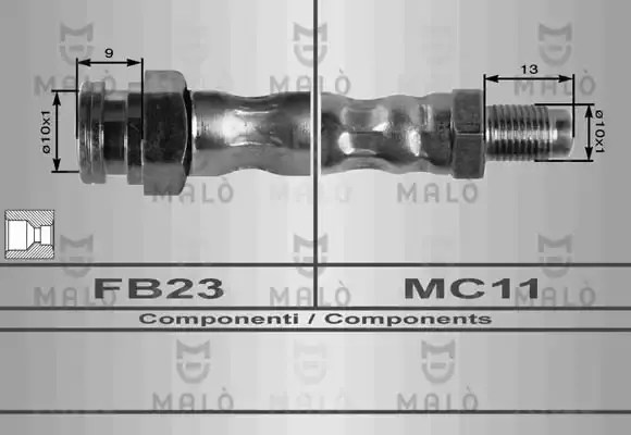 46809898 Fren Hortumu Arka MAHER | Fiat Stilo
