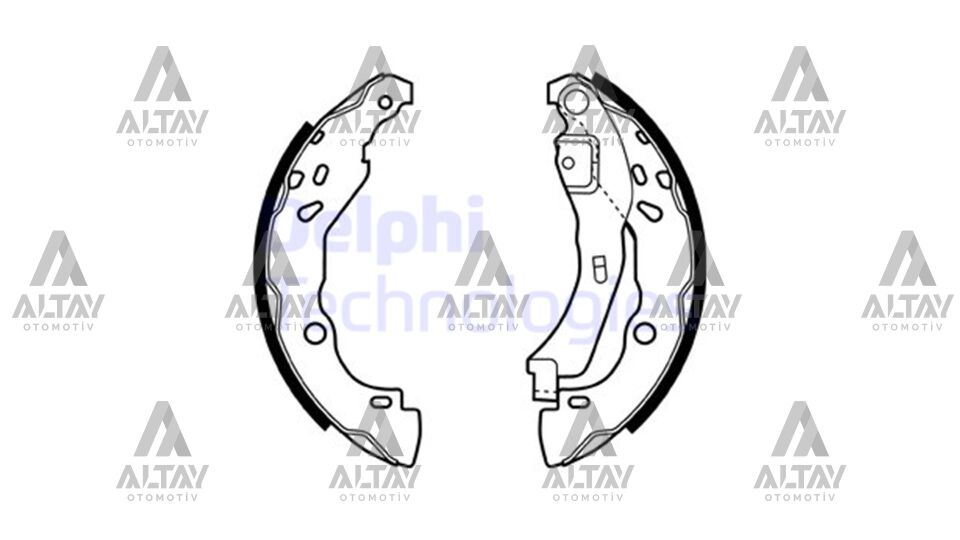 6001551409 Fren Balatası Arka DELPHI | Renault Clio 4