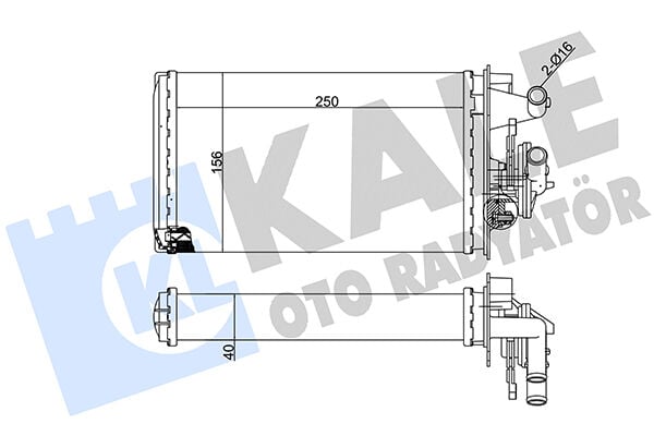 7590678-7754065-7754068 Kalorifer Radyatörü KALE | Fiat Tempra