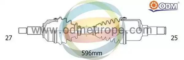 51933670 Komple Aks Sag On VEKA | Fiat Doblo Maxi 1.6 MJT Uzunluk 967mm 2010
