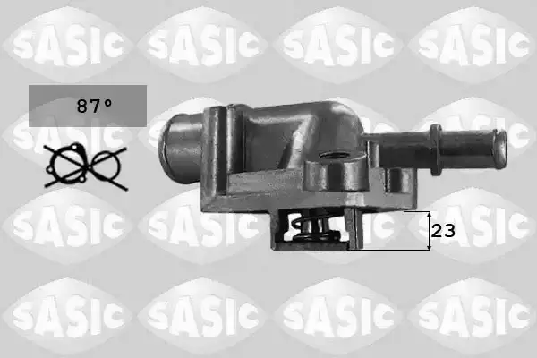 1336J1 Termostat Komple Musur Yuvali 87 C ZEGEN | Fiat Albea 1.4 1996 2003 / Palio 1.4i 1996 2005