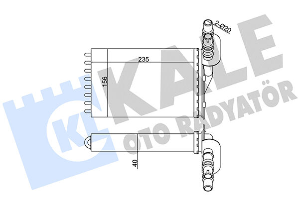 7701044790 Kalorifer Radyatörü KALE | Renault Symbol