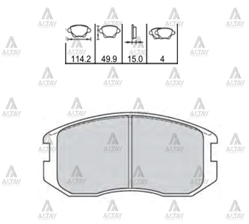 04465-B4030 Fren Balatası Ön MAHER | Kia Rio
