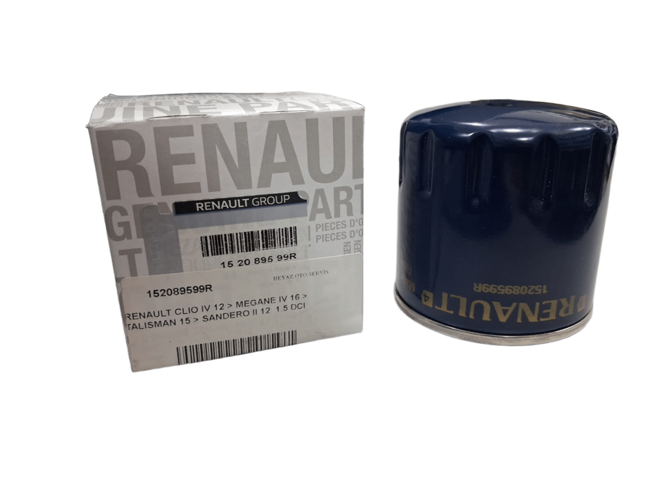 152089599R Yağ Filtresi | Renault Clio 4 Megane 4 Kadjar Orijinal MAİS