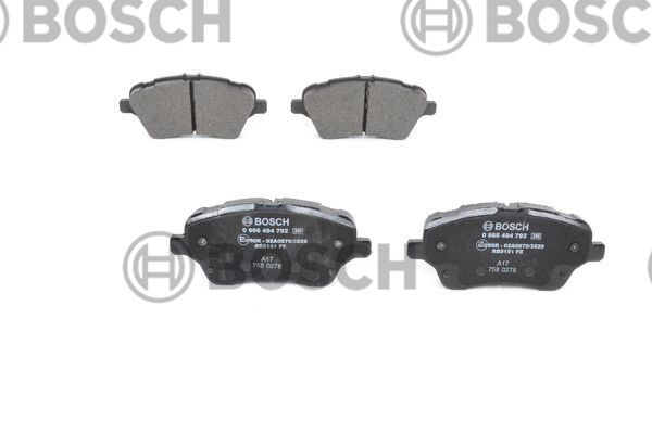 AY112K021BA Fren Balatası Ön BOSCH | Ford Fiesta / Ford Courier