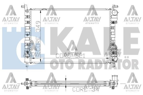 46449104 Su Radyatörü KALE | Fiat Palio / Fiat Siena
