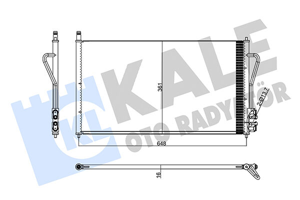 YS4H19710CA Klima Radyatörü KALE | Ford Focus