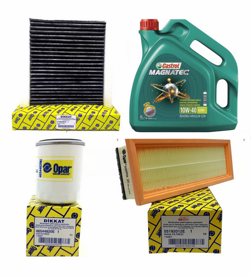 Fiat Linea 1.4 Fire 8V Benzinli Yağ Bakım Seti 2007-2017 350A1