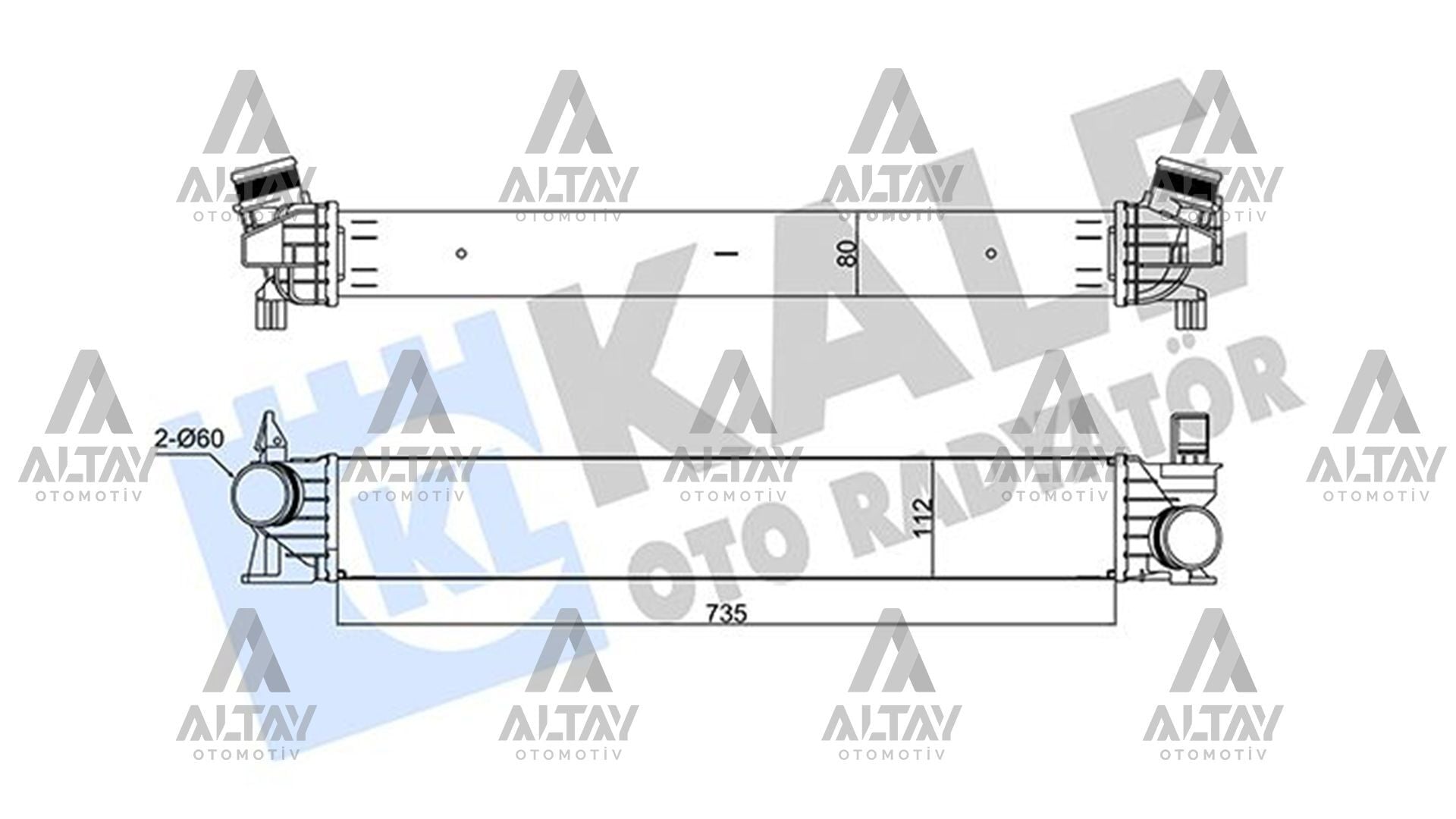 1382429080 İntercooler / Yağ Radyatörü KALE | Fiat Ducato