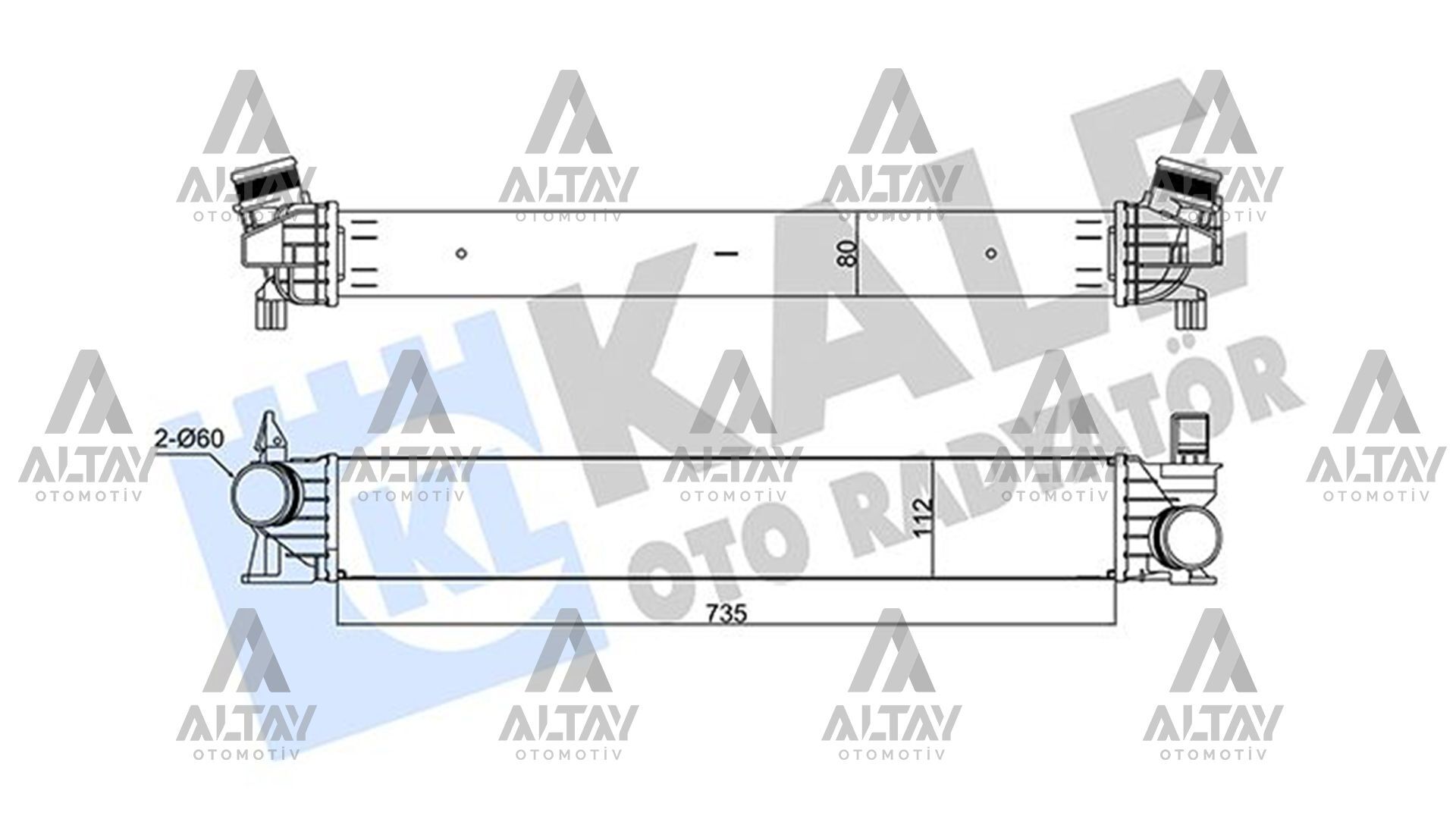 1382429080 İntercooler / Yağ Radyatörü KALE | Fiat Ducato