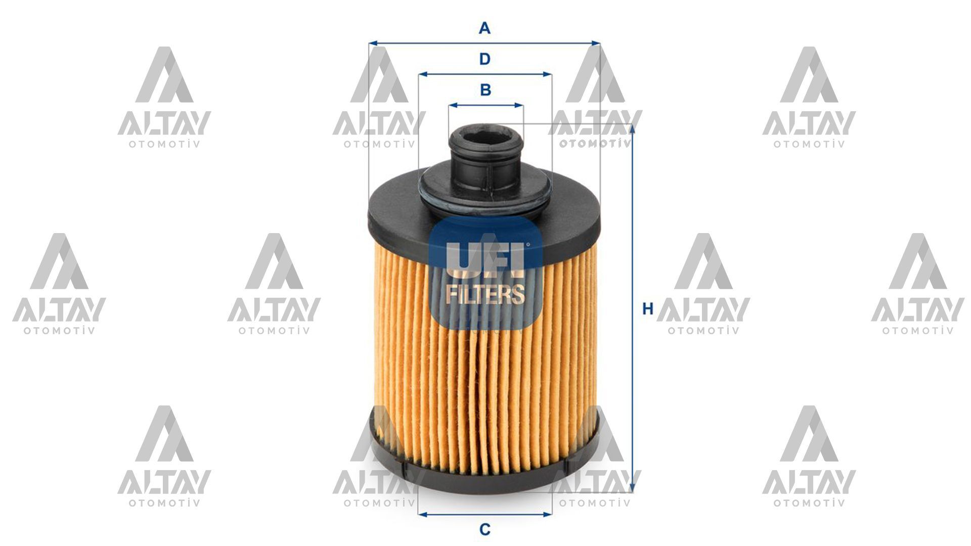 55197218 Yağ Filtresi UFI | Fiat Doblo / Fiat Fiorino / Fiat Linea / Fiat Punto