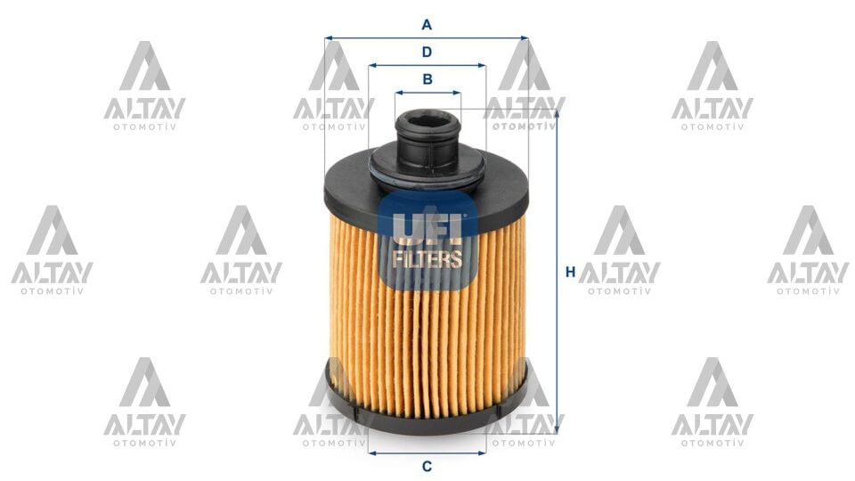 55197218 Yağ Filtresi UFI | Fiat Doblo / Fiat Fiorino / Fiat Linea / Fiat Punto