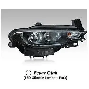 52214453 Far | Fiat Egea Sağ Ön Motorlu LED Beyaz Çıtalı AYFAR