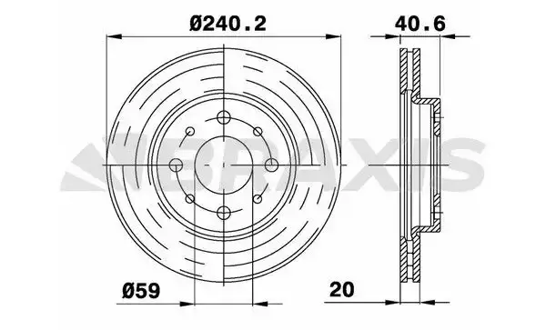 46788929 Fren Diski | Fiat Linea Ön Takım BRAXIS AE0036