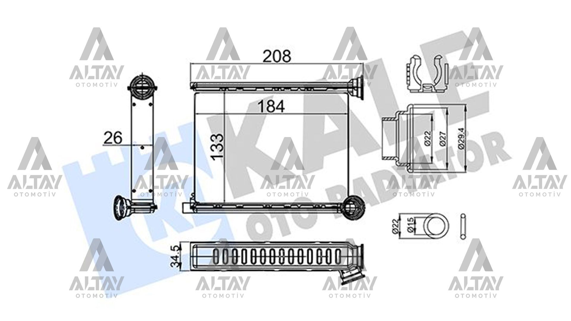 271151171R Kalorifer Radyatörü KALE | Dacia Duster