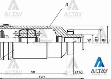 49605-1E600 Aks Sağ MAHER | Muhtelif Araçlar