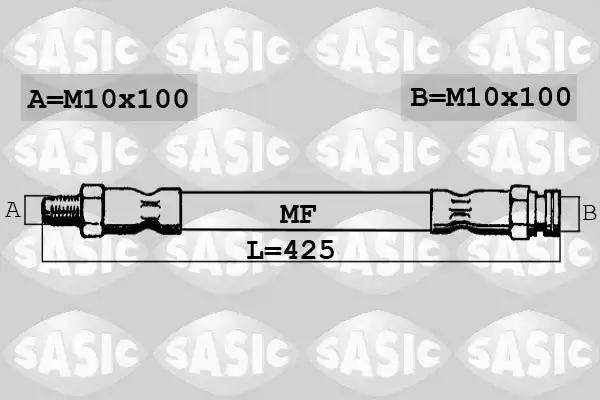 562275 Fren Hortumu On Sol sag 400mm WALBURG | Audi A1 2010 / Fiat Fiorino 2007 / Citroen Nemo 2007