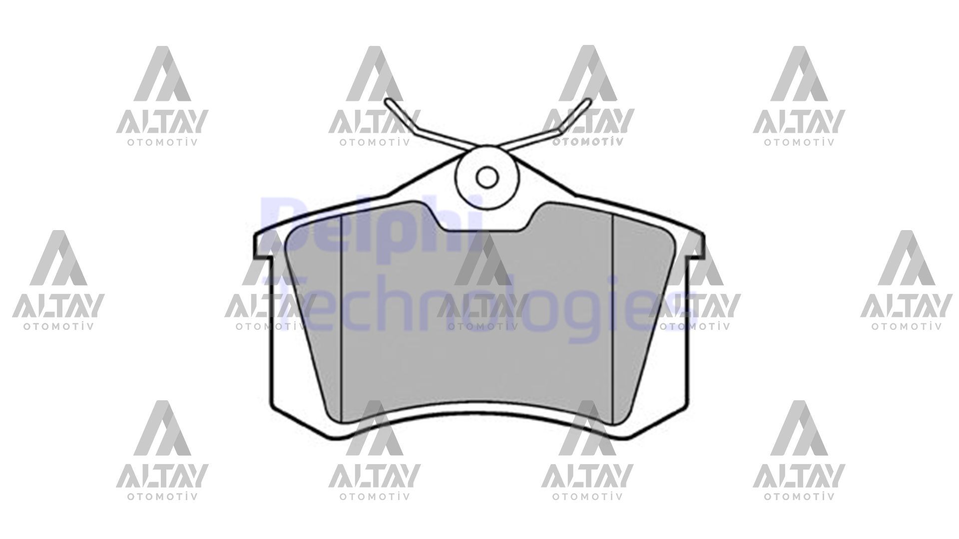 7701206784 Fren Balatası Arka DELPHI | Renault Megane 2
