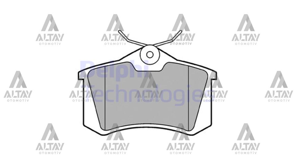 7701206784 Fren Balatası Arka DELPHI | Renault Megane 2