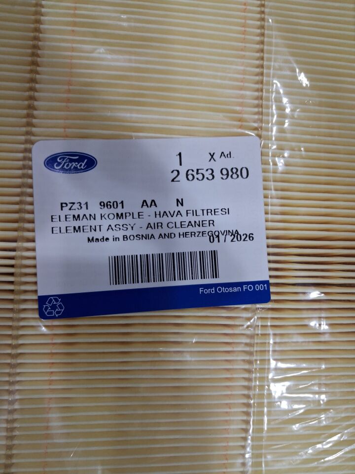 PZ319601AA Hava Filtresi | Ford Transit Tourneo Custom V710 Orijinal Ford Otosan