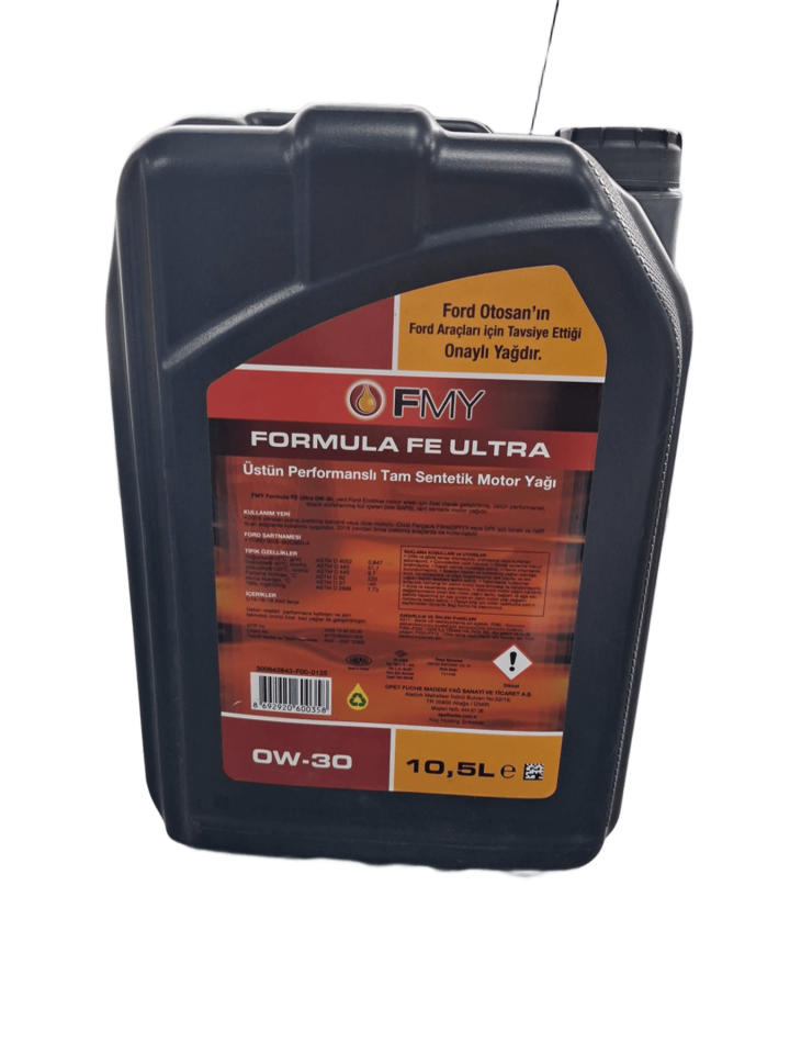 FMY 601222580 Motor Yağı | Ford 0W30 10.5 Litre Yetkili Servis