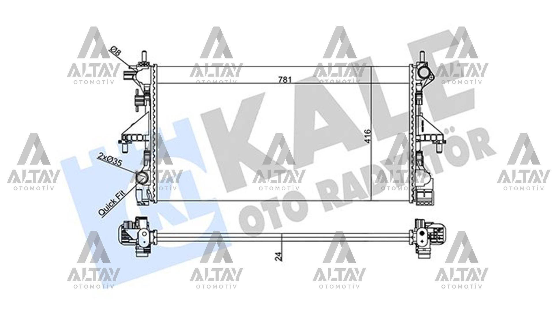 1382419080 Su Radyatörü KALE | Fiat Ducato