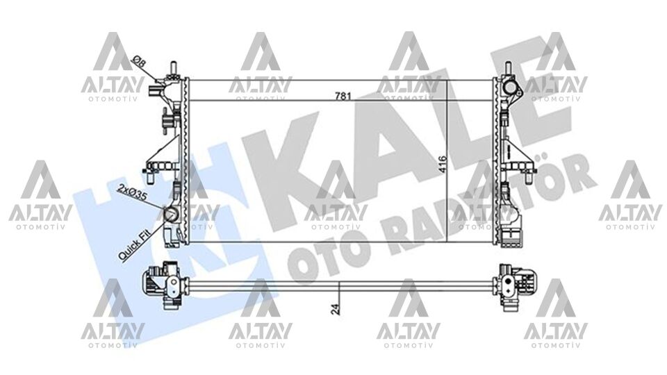 1382419080 Su Radyatörü KALE | Fiat Ducato
