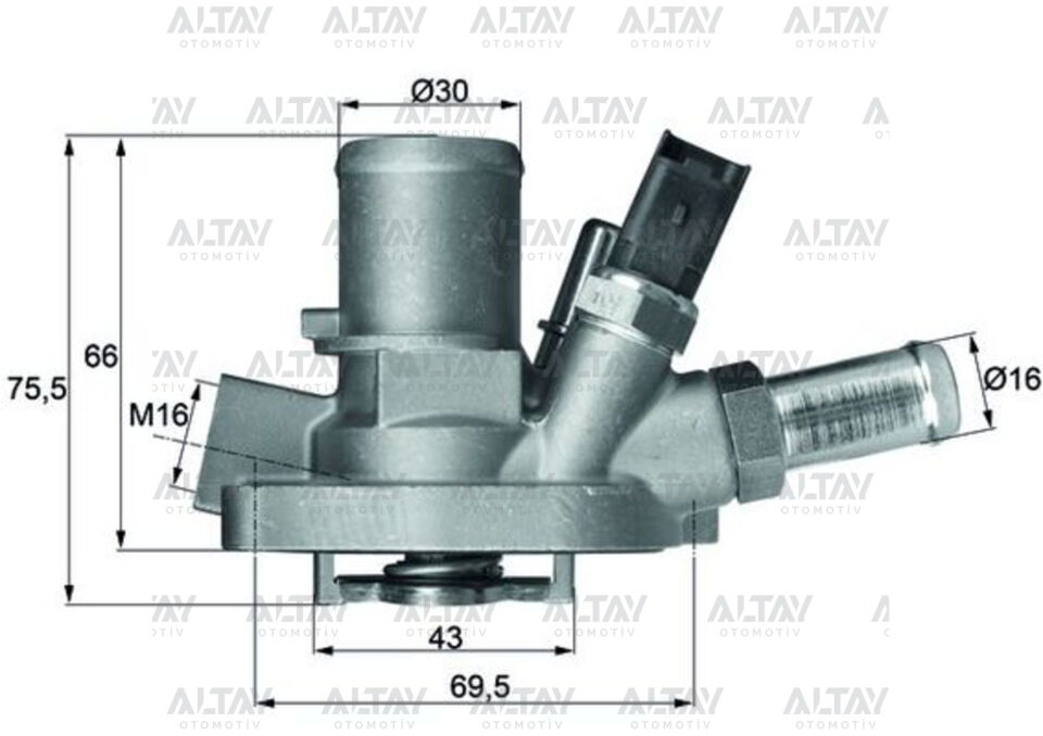 55208964-1338272 Termostat MAHLE | Fiat Egea / Fiat Doblo / Fiat Linea