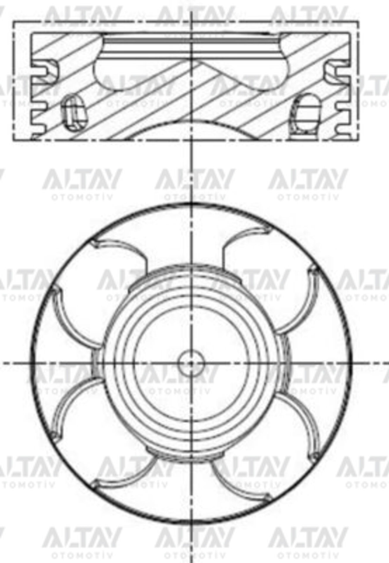 8770789040100G Piston MAHLE | Fiat Doblo / Fiat Linea