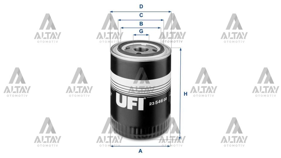 71741510 Yağ Filtresi UFI | Fiat Ducato