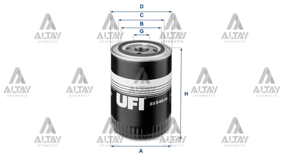 71741510 Yağ Filtresi UFI | Fiat Ducato