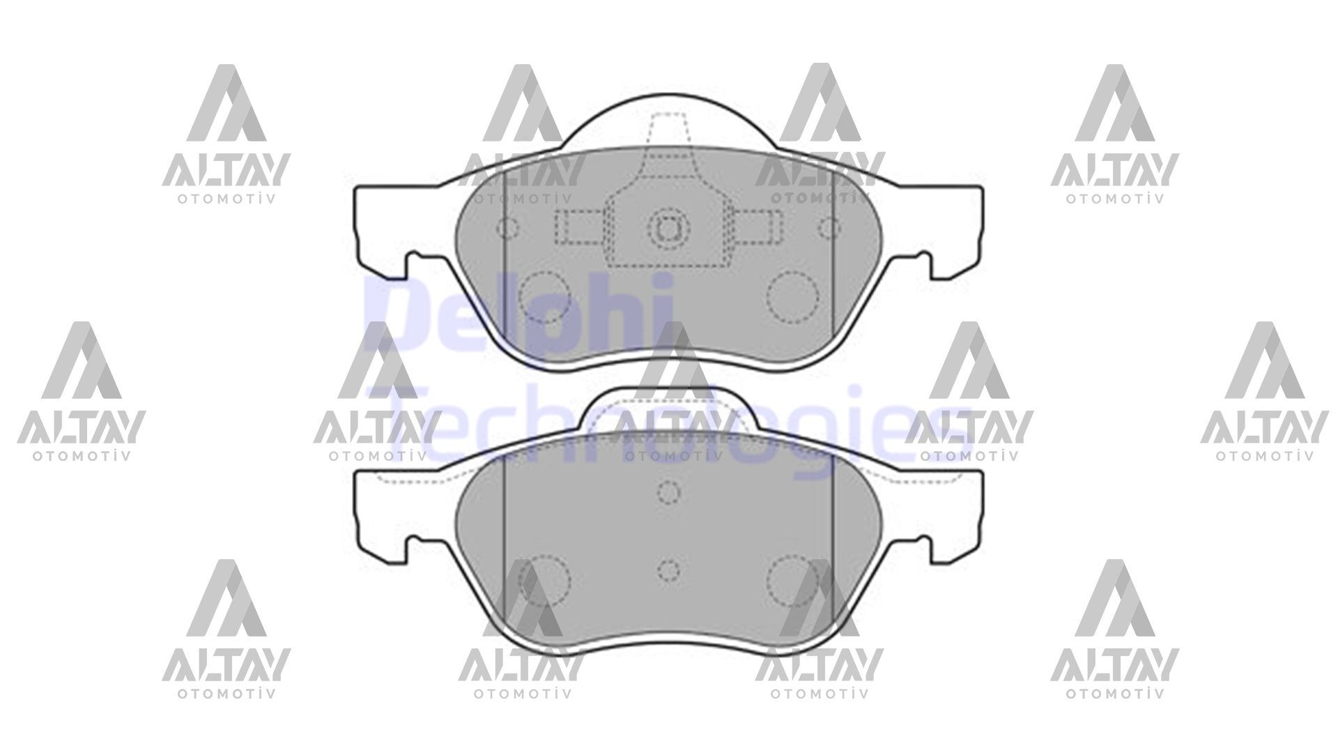 410600012R Fren Balatası Ön DELPHI | Renault Laguna