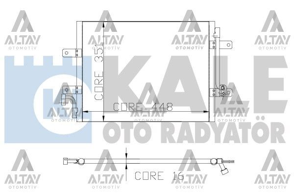 51722816 Klima Radyatörü KALE | Fiat Palio / Fiat Albea