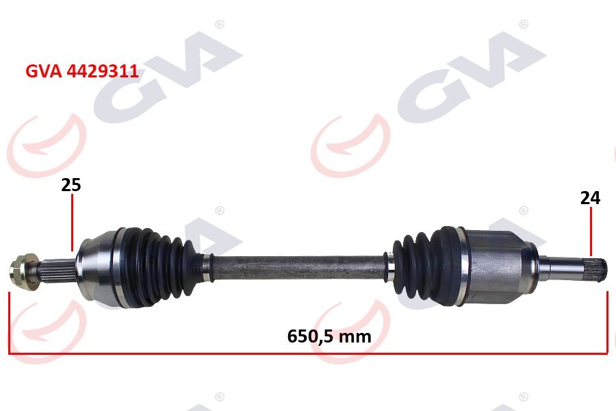 51987807 Komple Aks Ön Sol GVA | Egea 1.3 MJT İç Aks