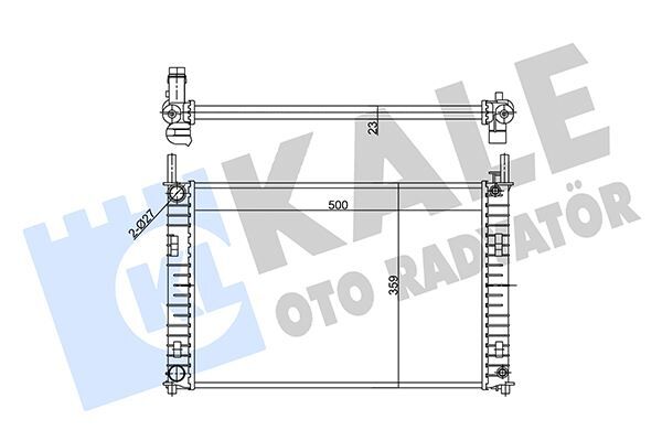 1141491 Motor Su Radyatoru KALE OTO RADYATOR | Fiesta 1.25 16V 1.4 16V 1.4TDCI