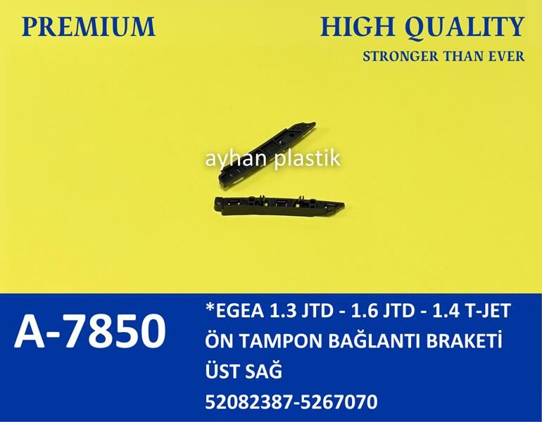 52067070 Ön Tampon Bağlanti Ayaği Sağ Üst AYHAN | Fiat Egea 1.3 JTD