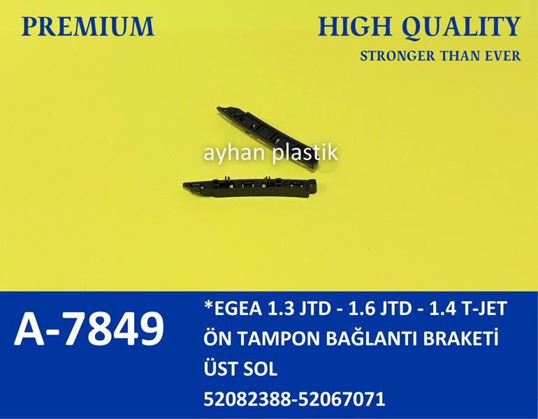 52067071 Ön Tampon Bağlanti Ayaği Sol Üst AYHAN | Fiat Egea 1.3 JTD