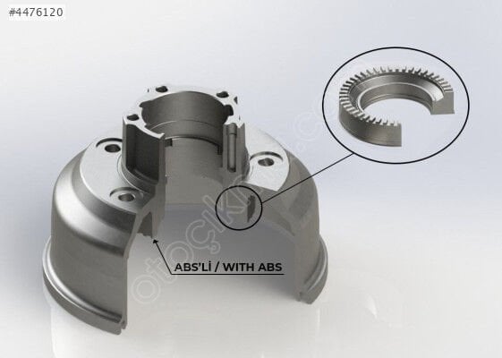 58411-4E000 arka fren kampana ABS sensörlü | KRAFTVOLL H100 Bongo K2500