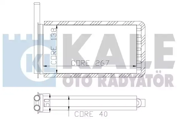 96AT18476AA Radyatör Kalorifer KALE | Ford Escort