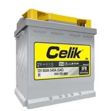 ÇELİK AKÜ 60 AMPER SFB | SÜPER FLOODED BATTERY | BİNEK VE HAFİF TİCARİ ARAÇLARLA UYUMLU