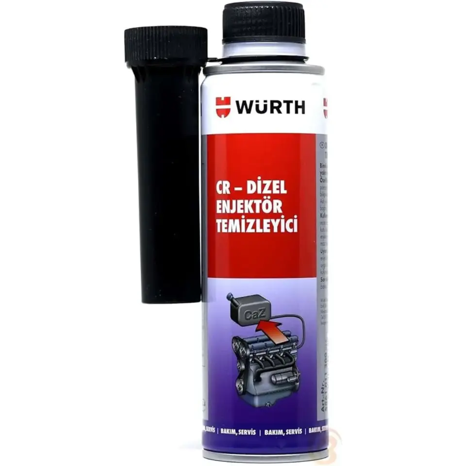 WÜRTH DİZEL ENJEKTÖR TEMİZLEYİCİ | YAKIT SİSTEMİ TEMİZLEME KATKISI | BİNEK VE HAFİF TİCARİ UYUMLU