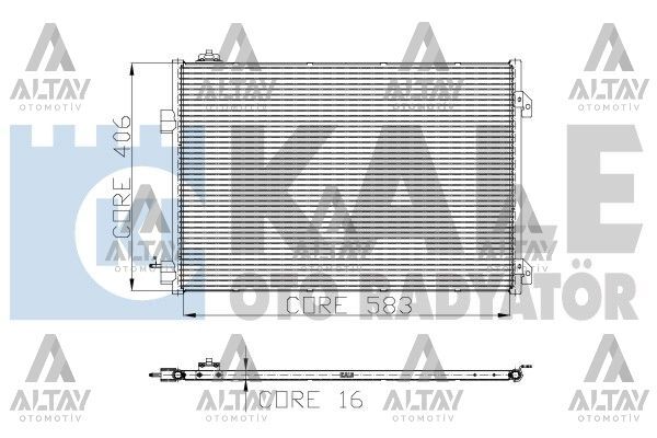8200742595 Klima Radyatörü KALE | Renault Symbol